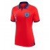 Camiseta Inglaterra Luke Shaw #3 Segunda Equipación Replica Mundial 2022 para mujer mangas cortas